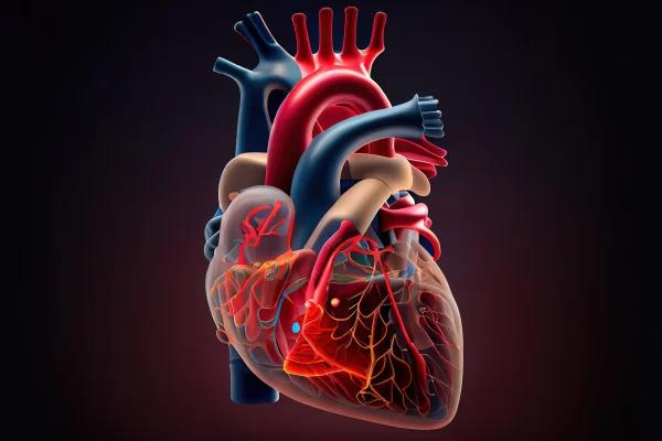 image of a heart showing artery