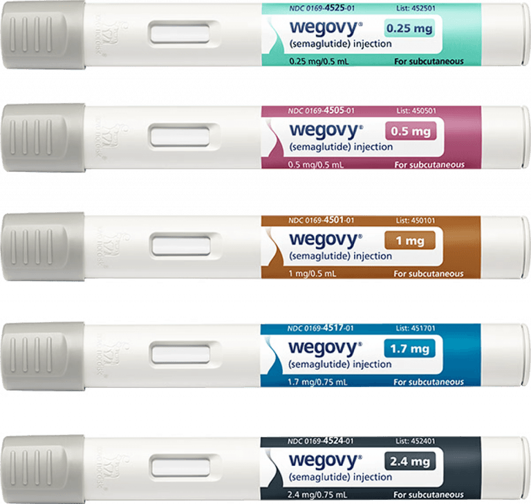 All strengths of Wegovy