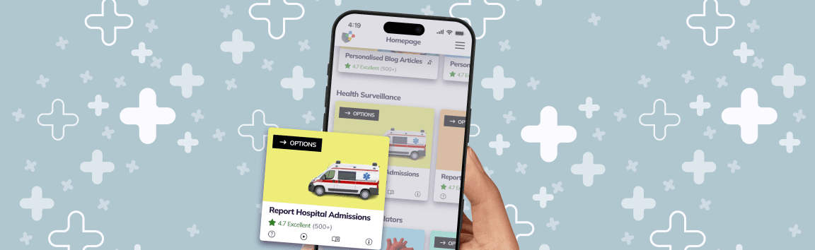 Report Hospital Admissions tablet image