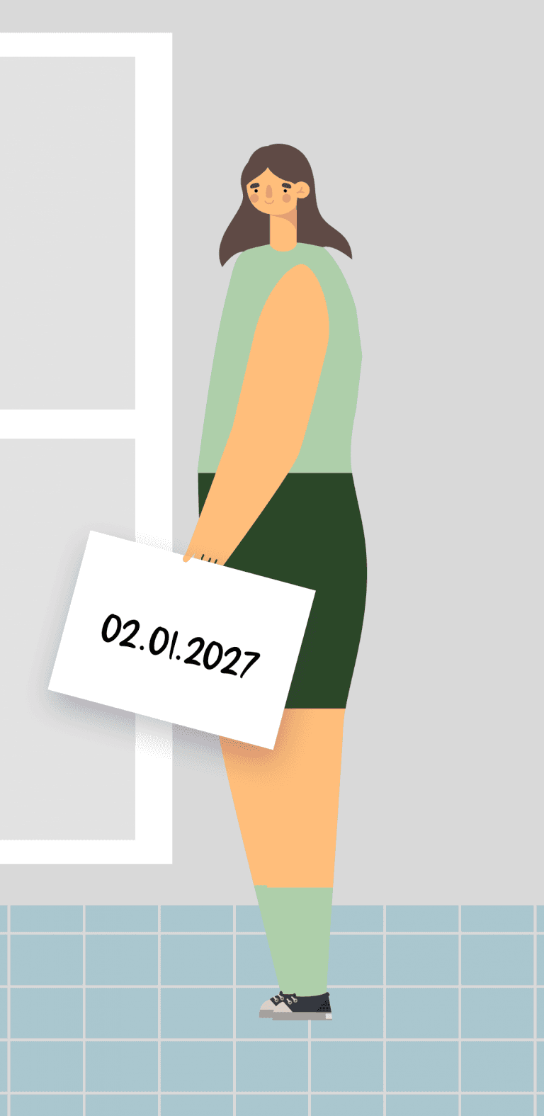 Standing sideways image