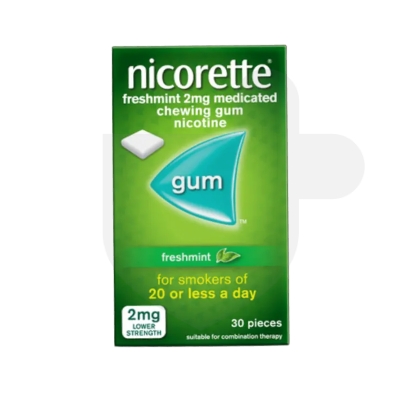 Nicorette Freshmint 2mg medicated chewing gum
