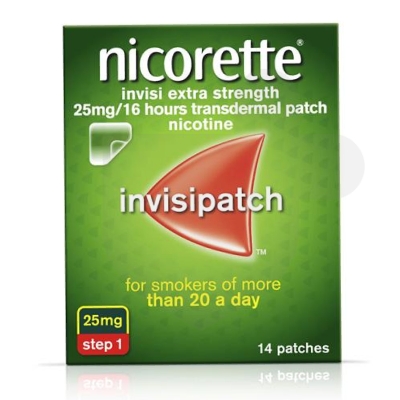 Nicorette invisi 25mg/16hours patches